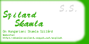 szilard skamla business card